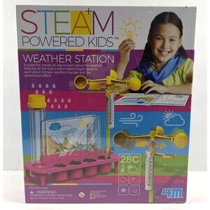 Steam Powered Kids Weather Station - 6 Experiments Educational - New/Sealed